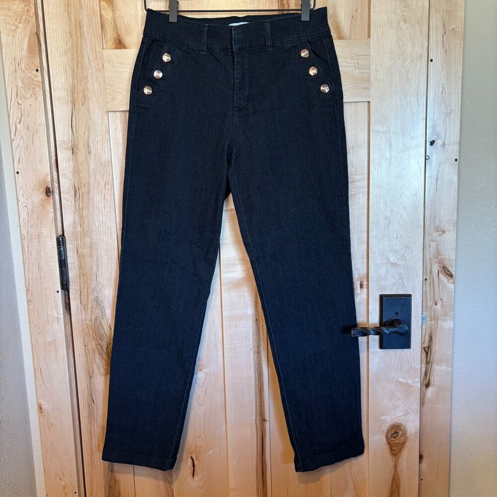 Nine West Sailor Trouser Jean 4/27 Dark Blue